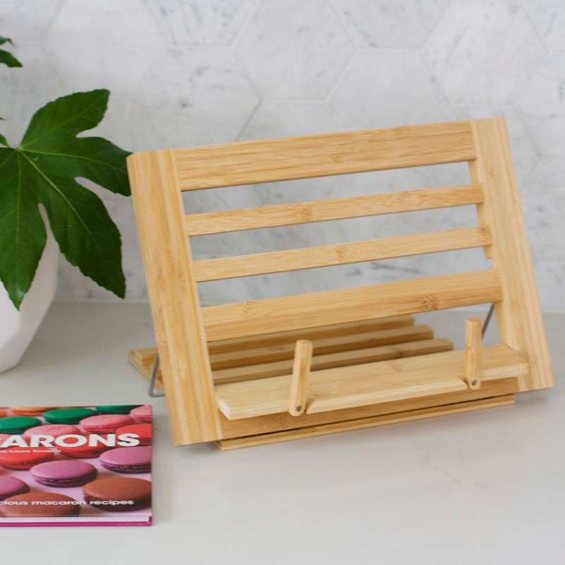 Bamboo Book Stand - 1