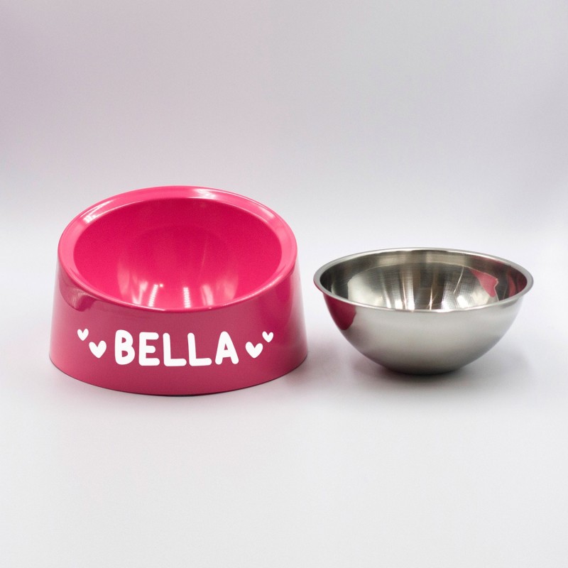 Personalised Pink Pet Bowl - Medium | DadShop