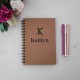 Personalised Notebook with Name and Initial - 1