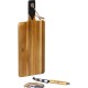 Cheese Board and Knife Set with Wine Opener - 1