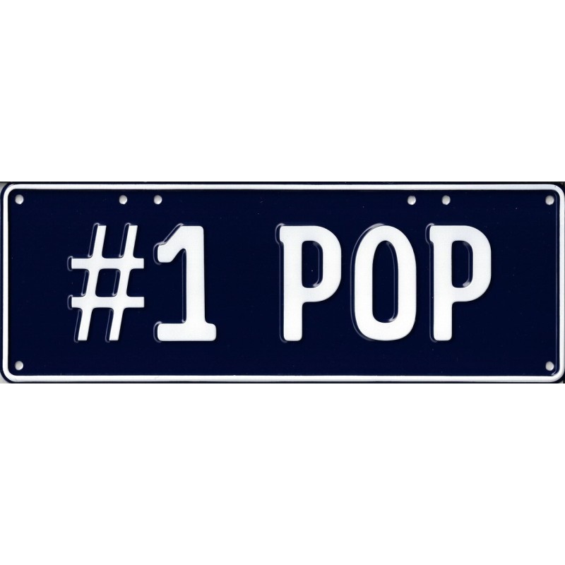 No. 1 Pop Novelty Number Plate - 2