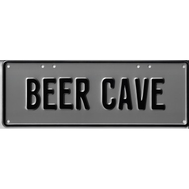 Beer Cave Novelty Number Plate - 1