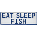 Eat Sleep Fish Novelty Number Plate - 1