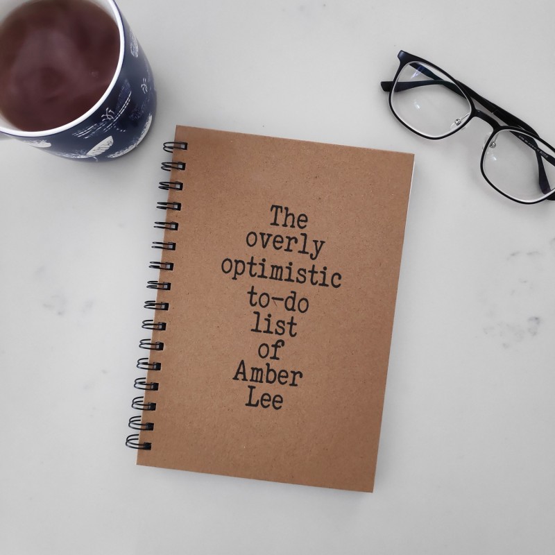 ToDoList Personalised Hardcover Spiral Notebook