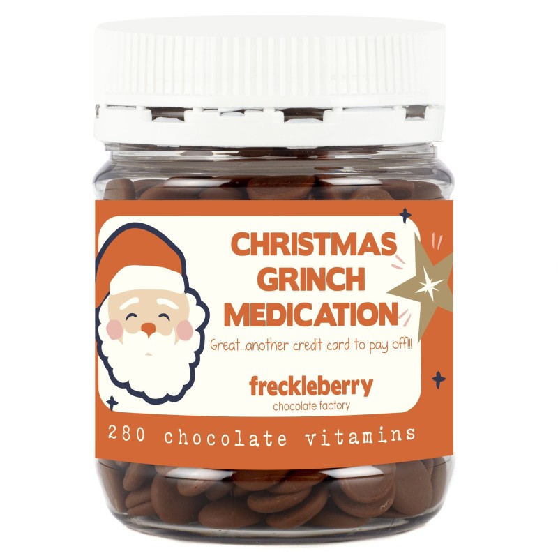 Christmas Grinch Medication Chocolate Vitamins - 1