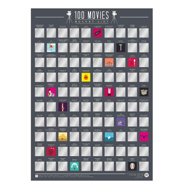 100 Movies Scratch Off Bucket List Poster by Gift Republic 3