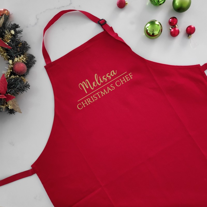 Personalised Christmas Apron - Christmas Chef - 1