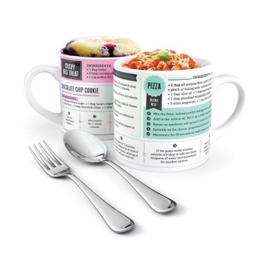Grub Mugs Microwave Recipe Mug - Set of 2 Sweet & Savoury - 1