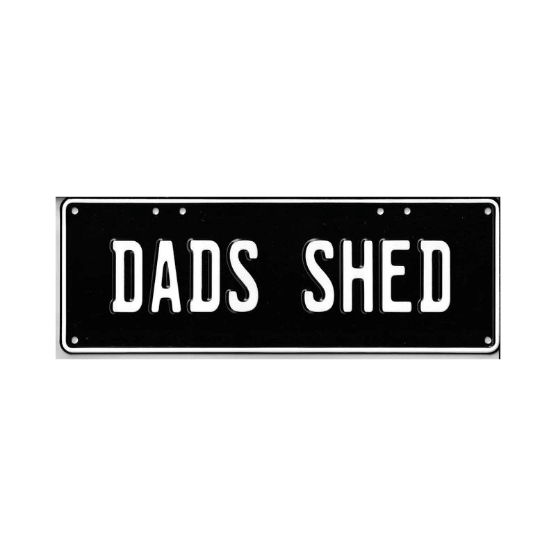 Dad's Shed Novelty Number Plate - 1