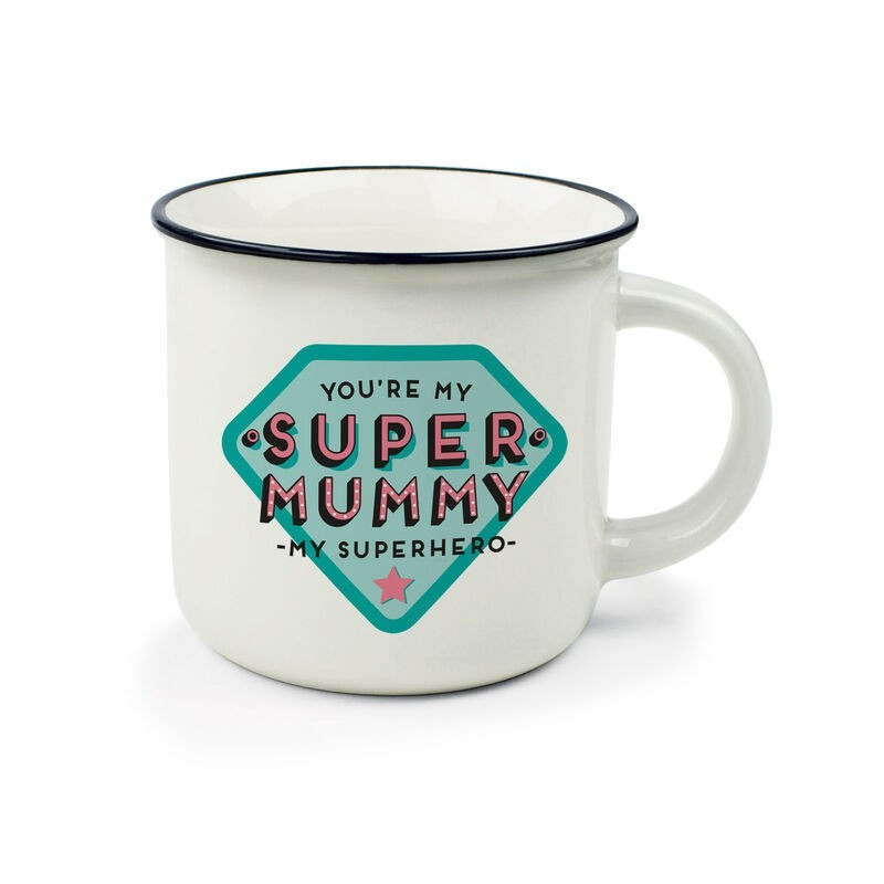 Super Mummy Cup-Puccino Porcelain Mug - 1