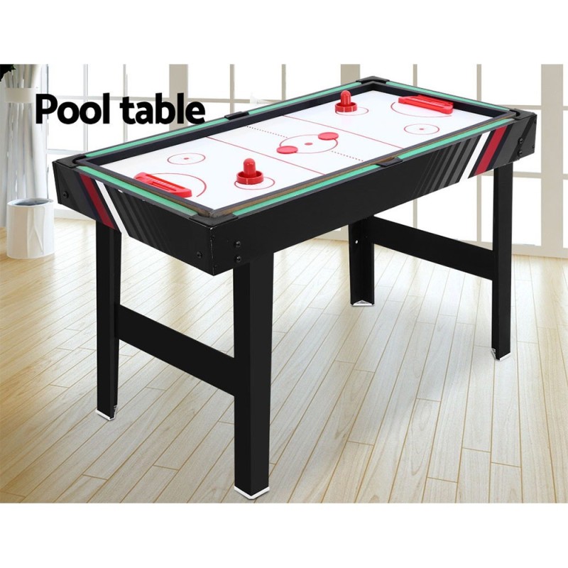 4In1 Foosball Table with Table Tennis, Air Hockey & Pool 120cm