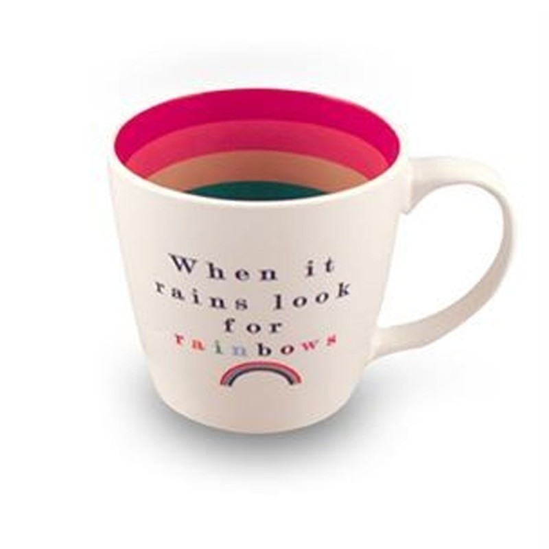 When It Rains Look For Rainbow Inside Out Mug - 1