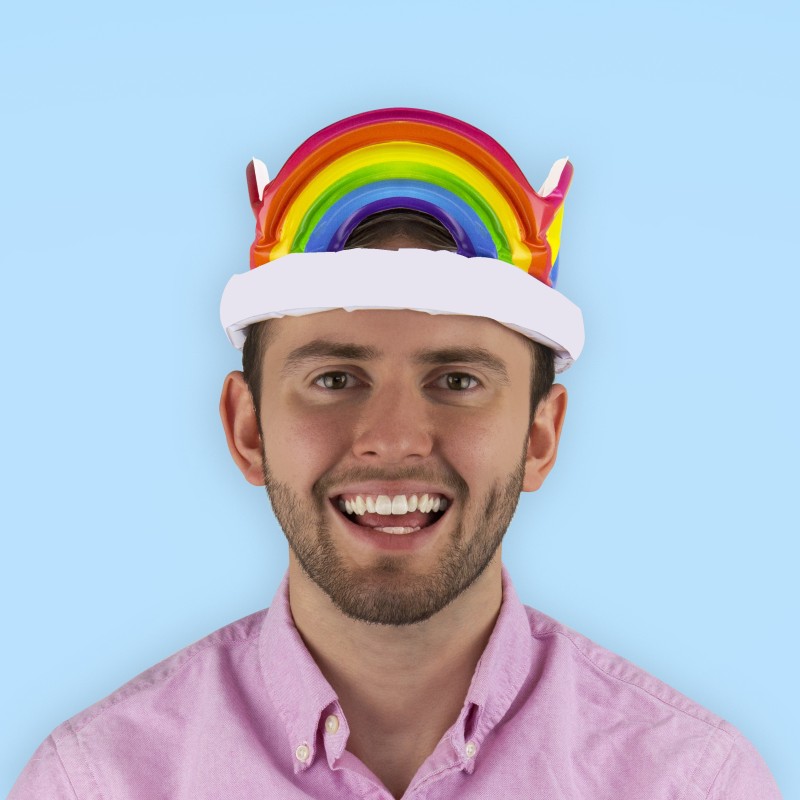 Inflatable Rainbow Crown - 1