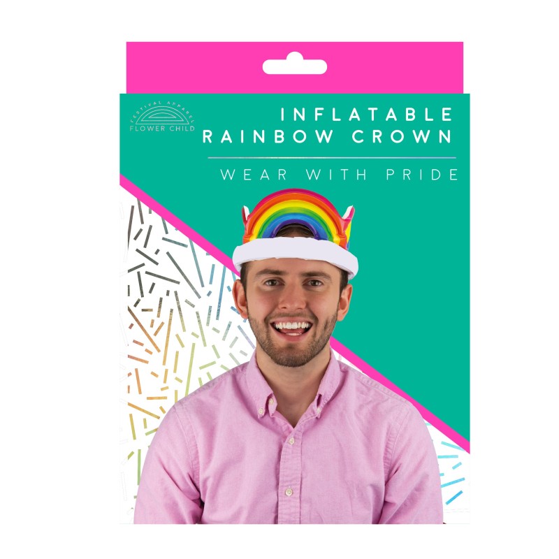 Inflatable Rainbow Crown