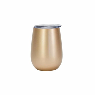 Double Walled Wine Tumbler - Gold - 2