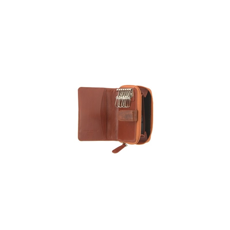 Genuine Leather Key Holder with Coin Purse by Adori Leather