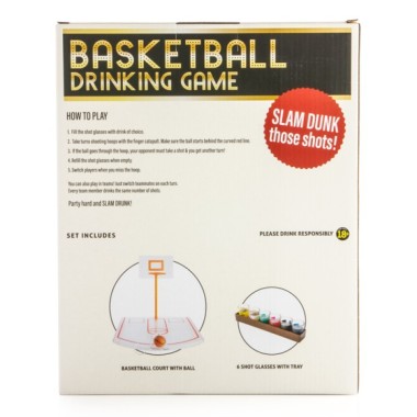 Basketball Drinking Game with Shot Glasses - 6