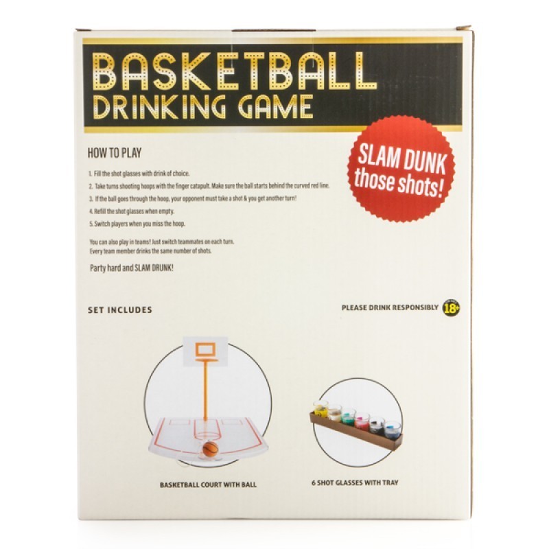 Basketball Drinking Game with Shot Glasses