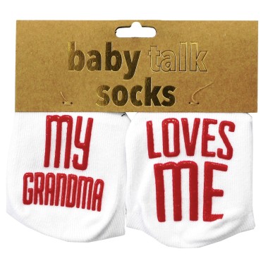 My Grandma Loves Me Baby Socks - 1
