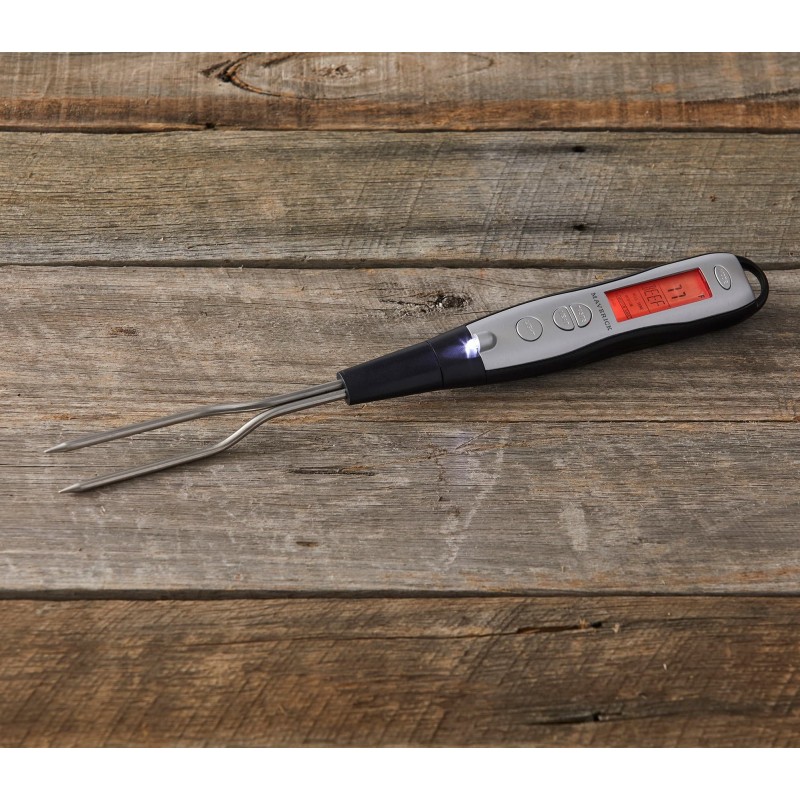 Maverick Bbq Meat Fork Digital Thermometer With Light By Davis Waddell
