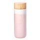 Double Walled Ceramic Eco Bottle with Bamboo Lid - 4