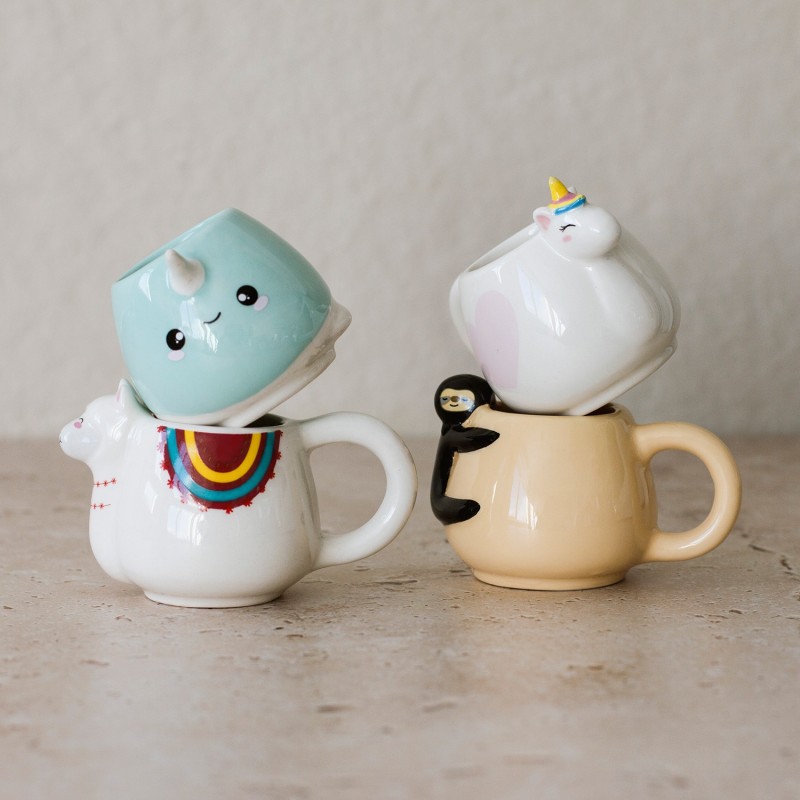 Animal Espresso Mug Set - Set of 4 - 1