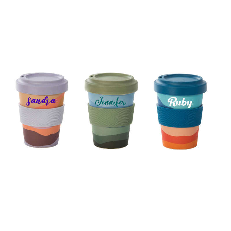 Personalised Bamboo Fibre Eco Travel Cup 500ml - 1