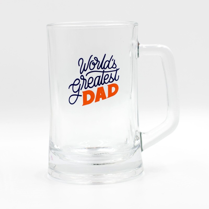 World's Greatest Dad Glass Stein - 1