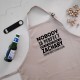 Nobody Is Perfect - Personalised Black Apron - 2