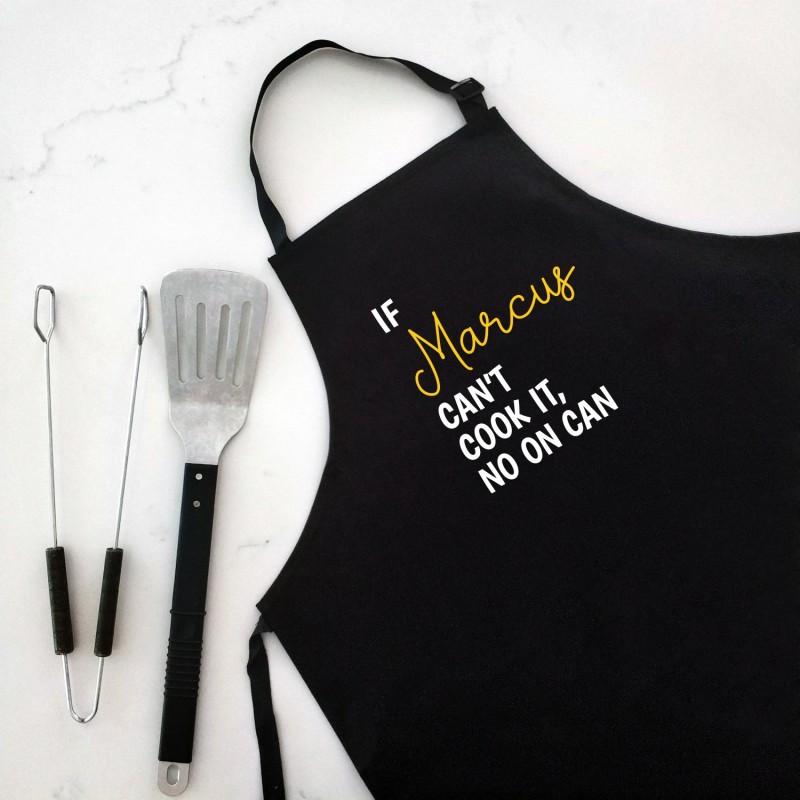 Great Cook - Personalised Men Beige Apron - 3