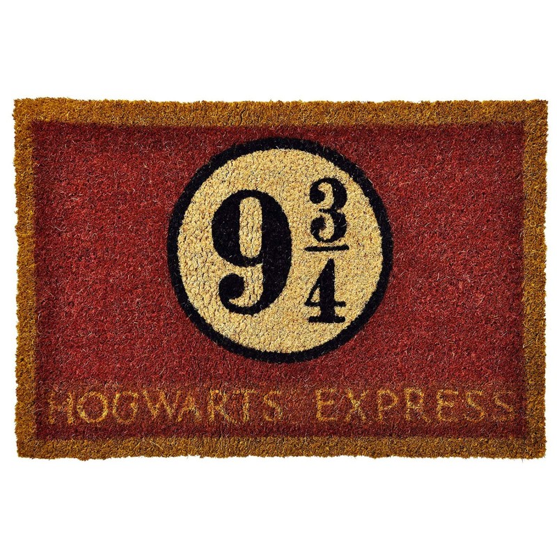 Harry Potter Wizard Welcome to Hogwarts Red Outside Door Mat NEW 