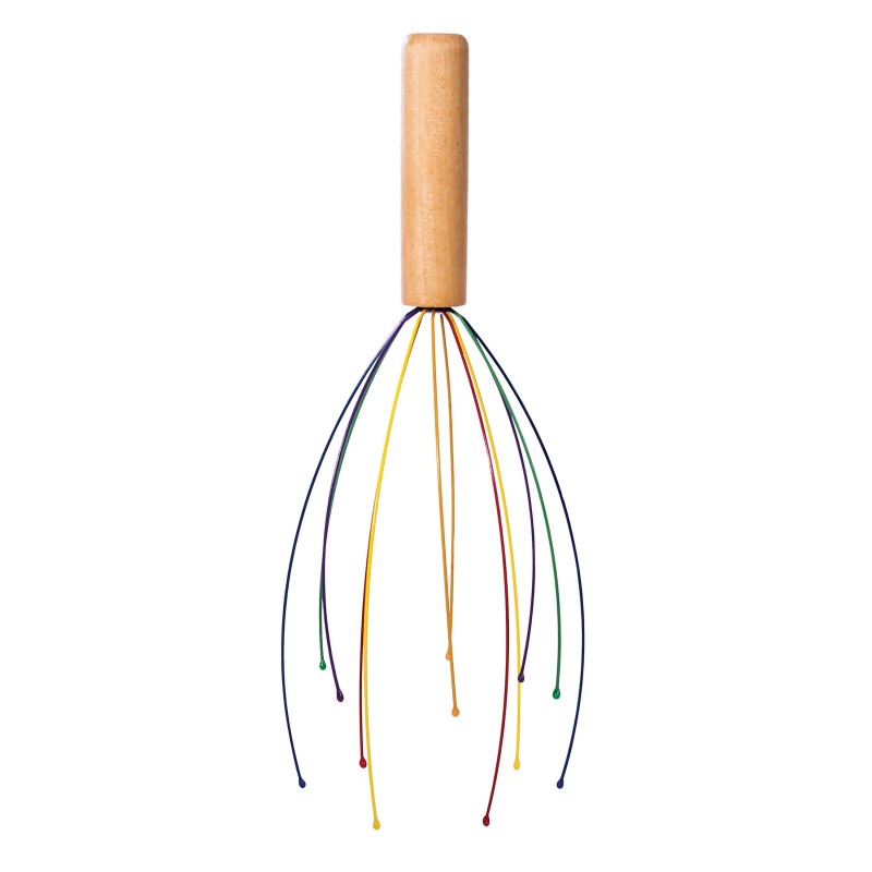 Head Massager with Bamboo Handle - 1