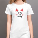 Crazy Cat Lady With Cat Ears and Whiskers T-Shirt - 1