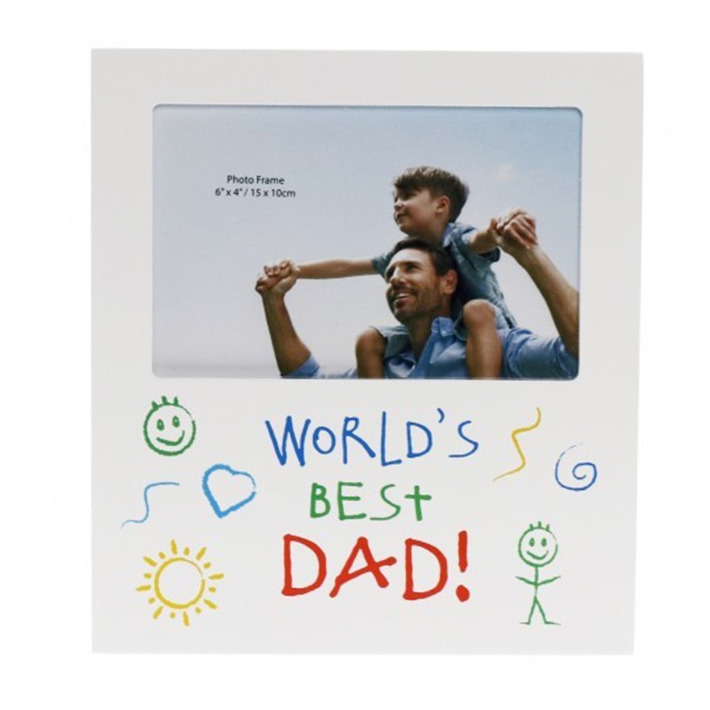 World's Best Dad Kid Art Photo Frame - 1