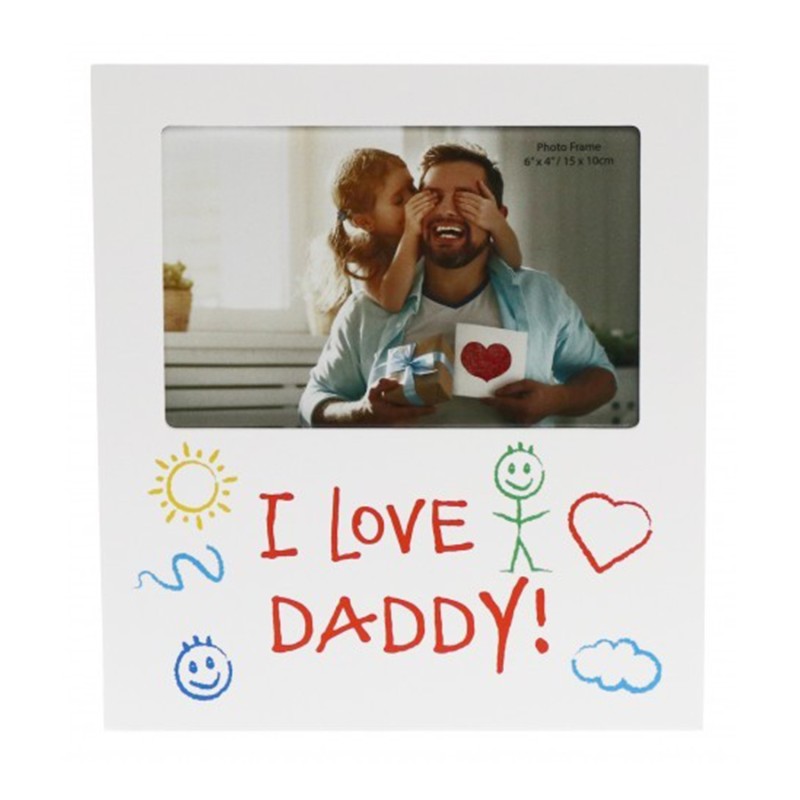 I Love Daddy Kid Art Photo Frame - 1