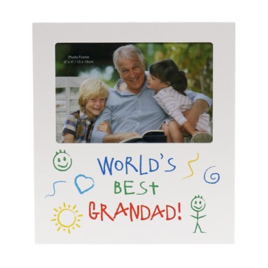World's Best Grandad Kid Art Photo Frame - 1