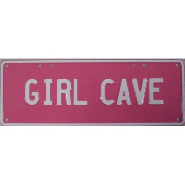 Girl Cave Novelty Number Plate