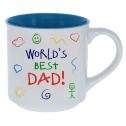 World's Best Dad Kid Art Mug - 1