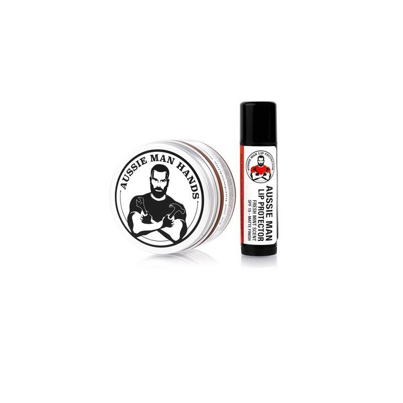Aussie Man Hands - Tradie Hand Cream & Lip Gift Box - 1