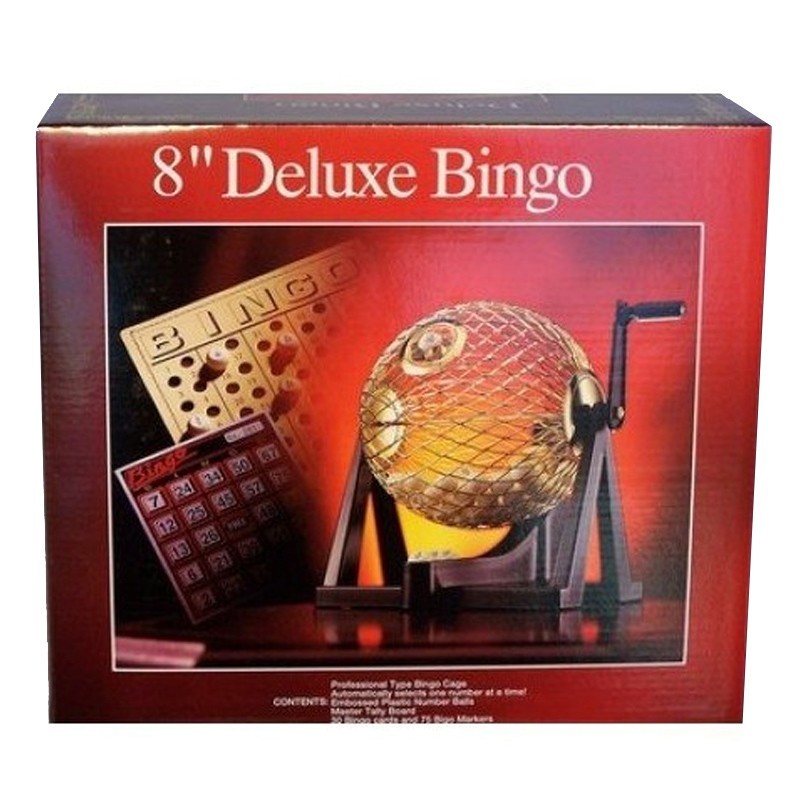 Deluxe Bingo Set Size 6" Metal Cage