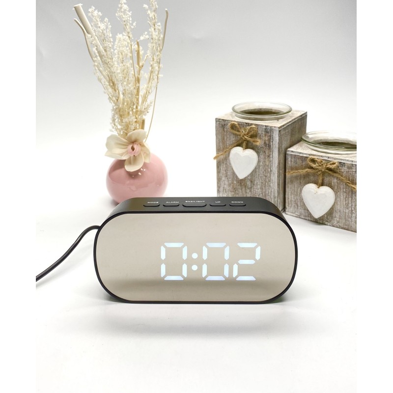 LED Mirror Clock | DadShop
