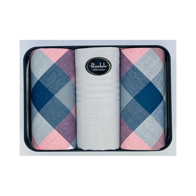 Classic Men's Hankies in a Tin by Rosdale - 1