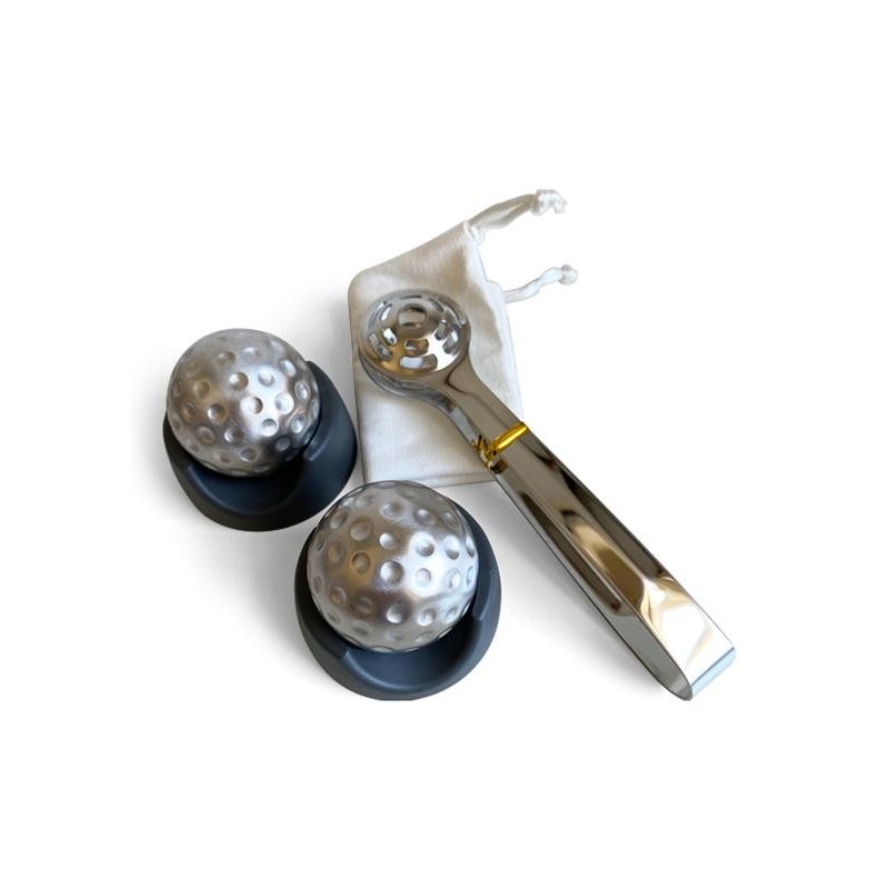 Golf Ball Steel Ice Cubes (Set of 2) - 3