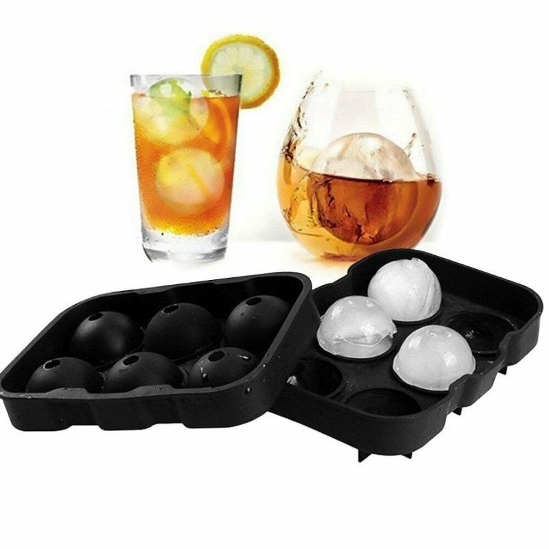 ON THE ROCK Ice Cube DIAMOND AND SPHERE MOLDS SET OF 4} BPA FREE.