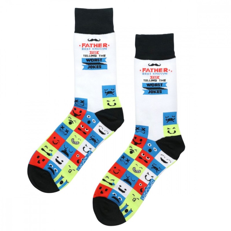 Father - Best Known For Telling The Worst Joke - Wise Men Socks - 2