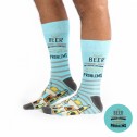 Beer The Solution To All Life's Problems Socks - Wise Men Socks - 1
