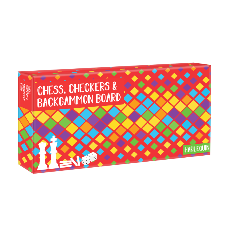 3-In-1 Classic Games Chess, Checkers & Backgammon Set - 1