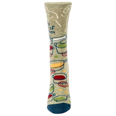 Get The Hell Out Of My Kitchen Ladies Crew Socks - 1