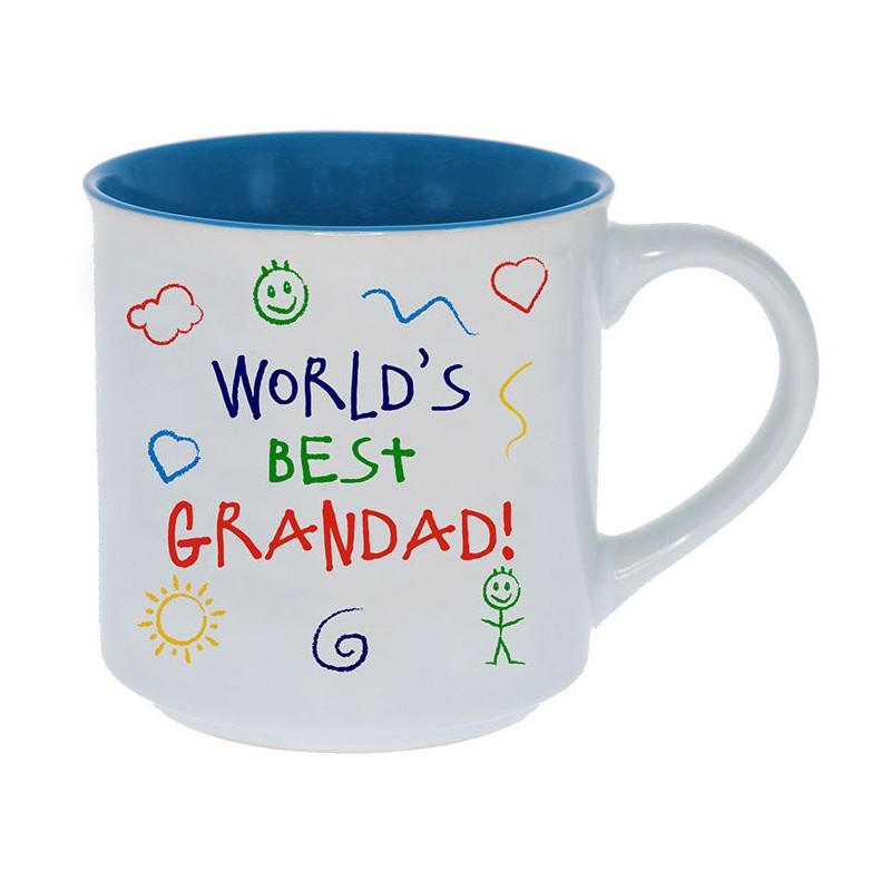 World's Best Grandad Kid Art Mug