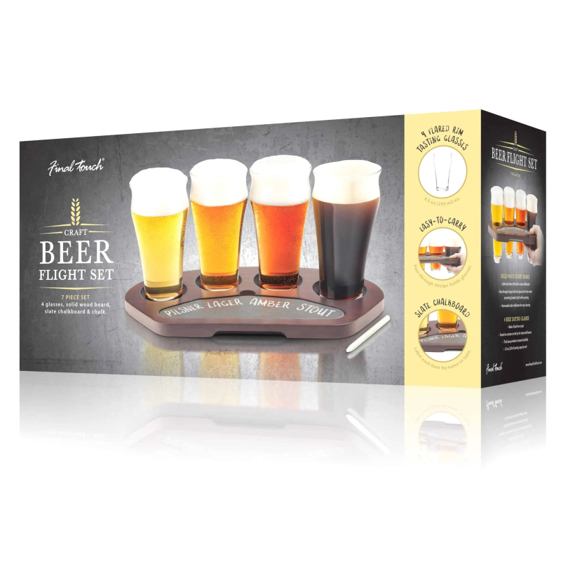 Craft Beer Flight Set by Final Touch - 1